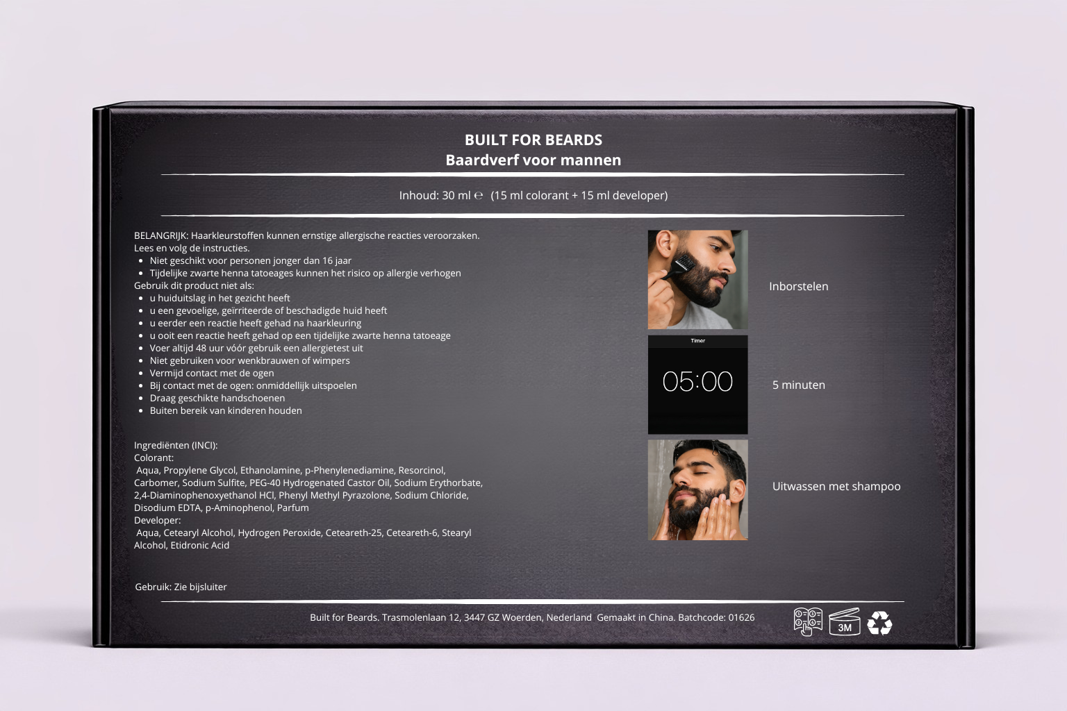 Built for Beards Real Black - Image 6